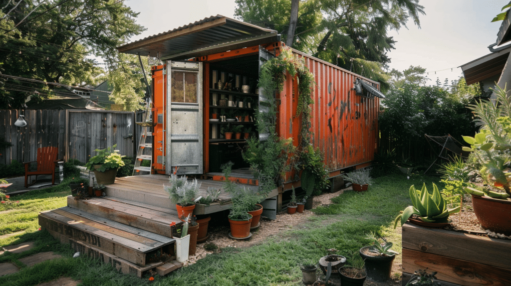 Shipping Container Shed